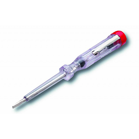 Cimco 111288 Schraubenzieher zur Spannungsprüfung Metallisch, Rot, Transparent