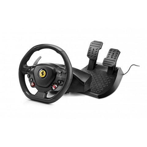 Thrustmaster T80 Ferrari 488 GTB Edition Schwarz Lenkrad + Pedale Digital PC, PlayStation 4, PlayStation 5