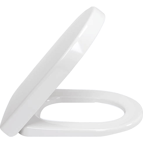Villeroy & Boch 9M68S101 Toilettensitz Harter Toilettensitz Edelstahl, Thermoset Weiß