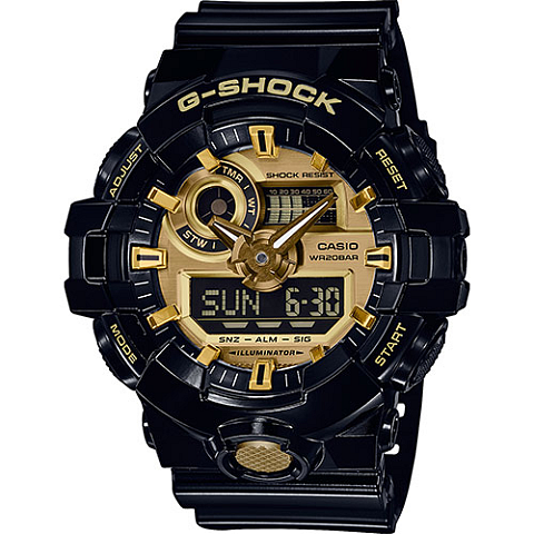 Casio G-Shock GA-710 Armbanduhr Männlich Quarz Schwarz