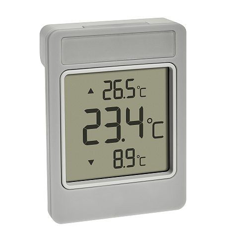 TFA-Dostmann 30.1067.15 Umgebungsthermometer Elektronisches Umgebungsthermometer Draußen Grau