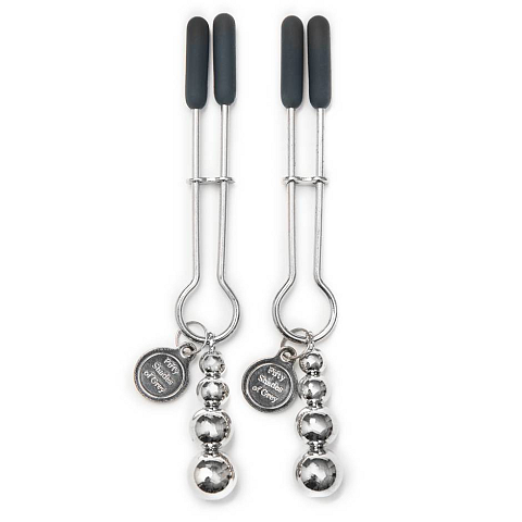 Lovehoney Fifty Shades of Grey The Pinch Nippelklemme Schwarz, Silber Metall 2 Stück(e)