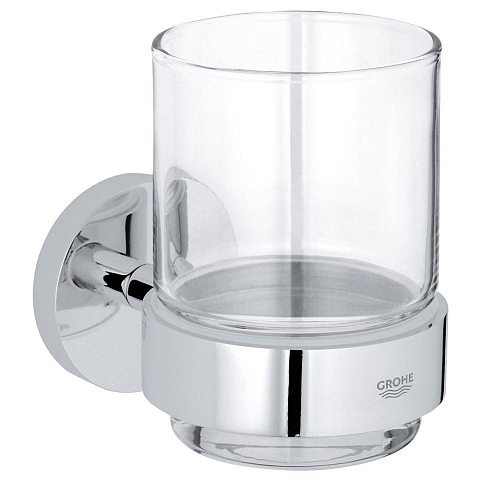GROHE Essentials Glas Rund Einzelbild Wandmontiert
