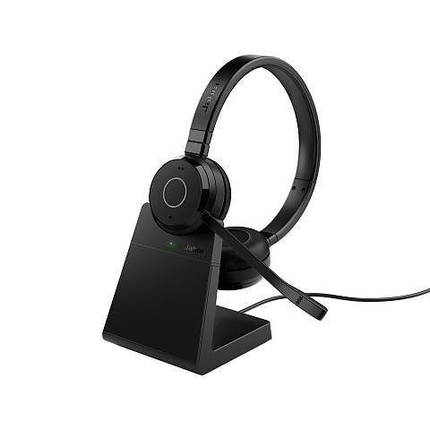 Jabra Evolve 65 TE Kopfhörer Verkabelt & Kabellos Kopfband Büro/Callcenter USB Typ-A Bluetooth Ladestation Schwarz