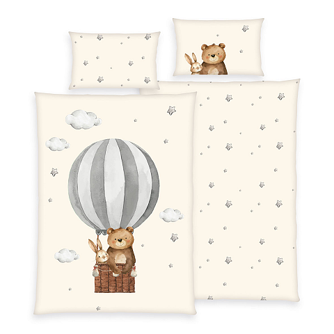 HERDING babybest® Bettwäsche – Ballonfahrt