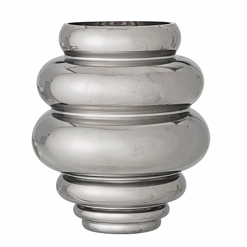 Bloomingville 82062748 Vase andere Glas Silber