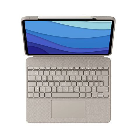 Logitech 920-010216 Tastatur für Mobilgeräte QWERTZ Deutsch Smart Connector Sand