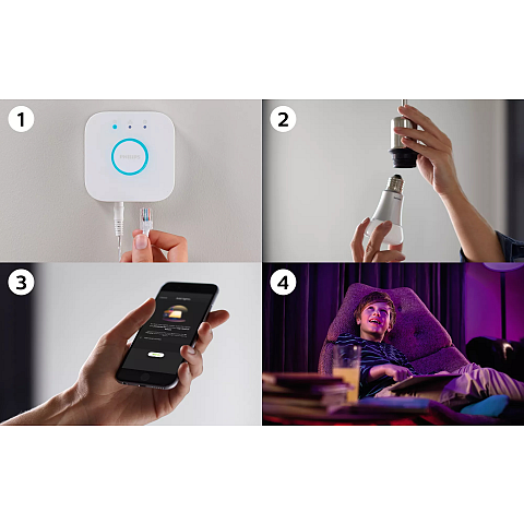 Philips Hue White and Color ambiance Starter-Kit, GU10