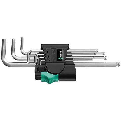 Wera 950/9 Hex-Plus 1 L-förmiger Inbusschlüssel-Satz Metrisch 9 Stück(e)