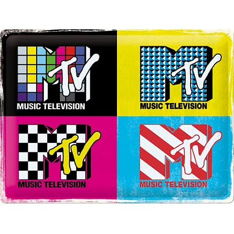 Nostalgic Art MTV Dekoratives Schild & Tafel für drinnen Metall Mehrfarbig