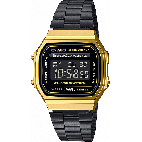 Casio Vintage A168WEGB-1BEF Uhr Armbanduhr Männlich Gold