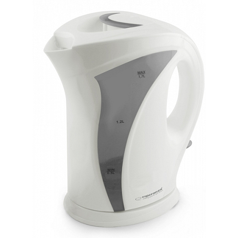 Esperanza EKK018E Wasserkocher 1,7 l 2200 W Grau, Weiß