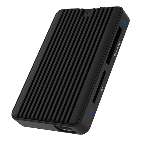 ICY BOX IB-CR504-C31, CFexpress & SD 4.0 Kartenleser, USB 3.2 Gen 2 Type-C® + Type-A Host Anschlusse 10 Gbit/s schwarz