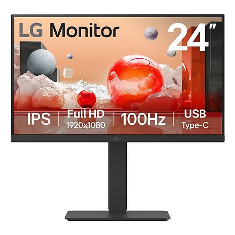 LG 24BA650 Computerbildschirm 60,5 cm (23.8") 1920 x 1080 Pixel Full HD LED Schwarz