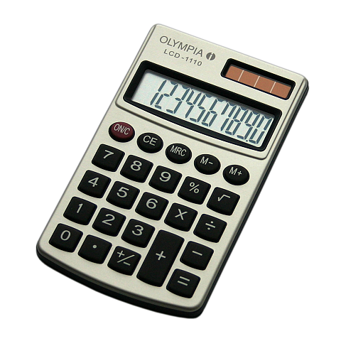 Olympia LCD 1110 Taschenrechner Tasche Einfacher Taschenrechner Silber