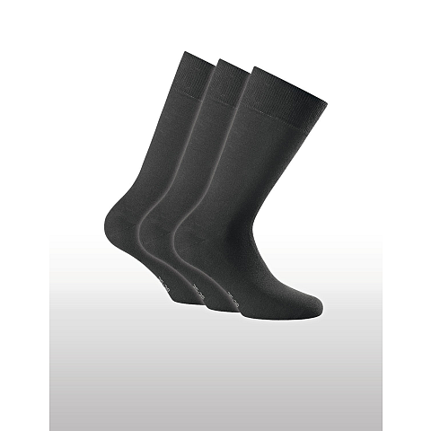Rohner Cotton ll 3er Pack Unisex Sportsocken Schwarz 3 Paar(e)