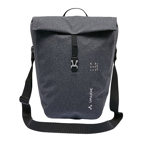 VAUDE ReCycle Pro Single Hinten Fahrradtasche 22 l Stoff, Polyamid, Polyester, Polyurethan Schwarz, Grau