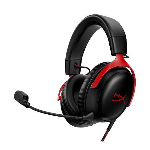 HyperX Cloud III – Gaming-Headset (schwarz/rot)