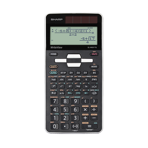 Sharp SH-ELW531TG Taschenrechner Tasche Display-Rechner Schwarz, Weiß
