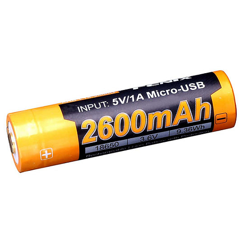 Fenix ARB-L18-2600U Haushaltsbatterie Wiederaufladbarer Akku 18650, CR123A Lithium-Ion (Li-Ion)