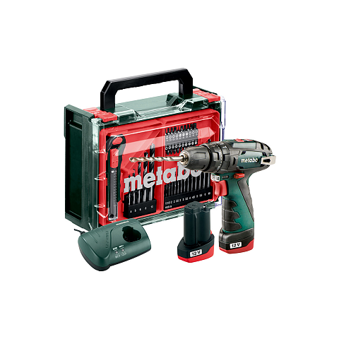 Metabo PowerMaxx SB Basic Set 1400 RPM Ohne Schlüssel 1,01 kg Schwarz, Grün, Rot