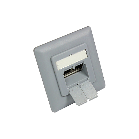 Alcasa GC-N0051SG Steckdose RJ-45 Grau, Silber