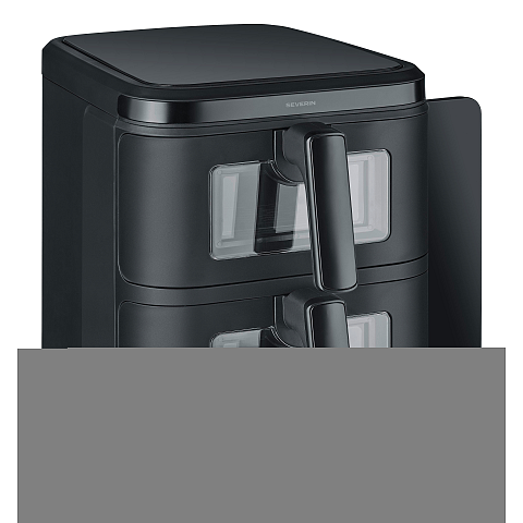 Severin FR 2468 Doppel 11 l Eigenständig 2800 W Heißluftfritteuse Schwarz