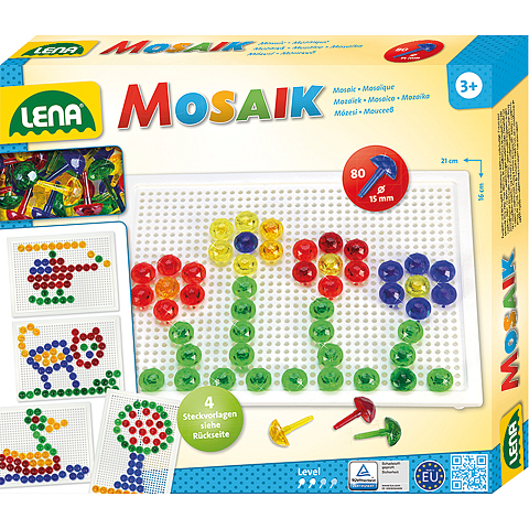 Lena Mosaik Set transparent 15 mm 80 pcs