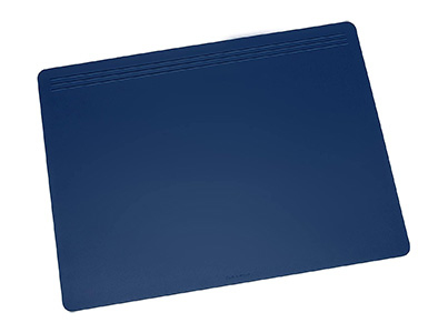 Laufer Matton Schreibtischunterlage Kunststoff Blau