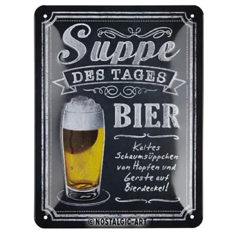 Nostalgic Art 45104978 Dekoratives Schild & Tafel für drinnen Metall Mehrfarbig