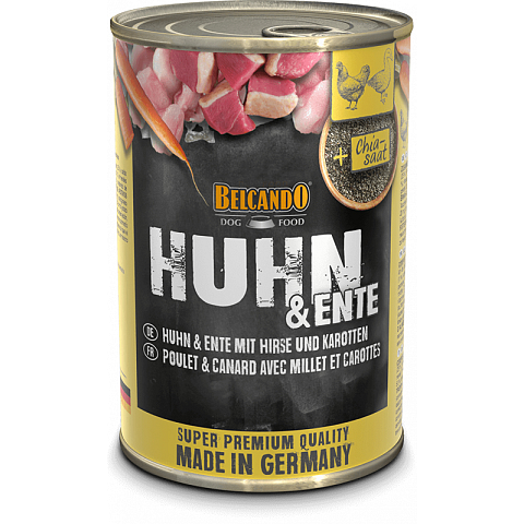 Belcando 4002633512130 Hunde-Dosenfutter Huhn, Ente Adult