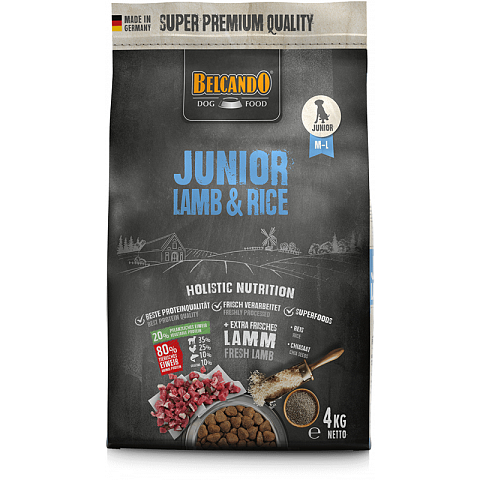 Belcando JUNIOR LAMB & RICE 4 kg Welpe Lamm