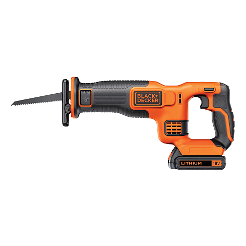 Black & Decker BDCR18-QW Säbelsäge Schwarz, Orange