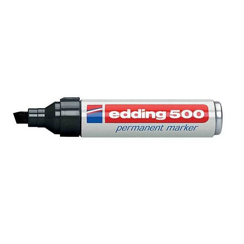 Edding 500 Permanent-Marker Schwarz 10 Stück(e)