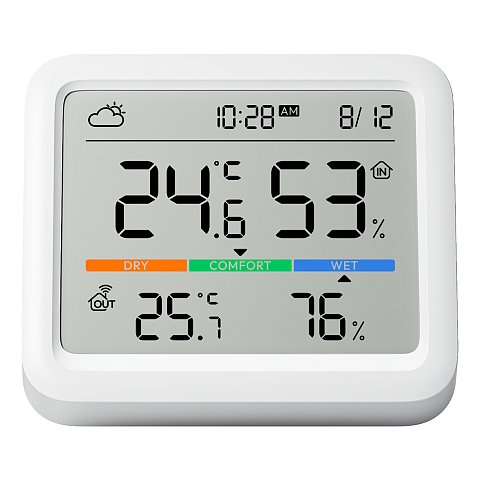SwitchBot Meter Pro Weiß LCD Akku