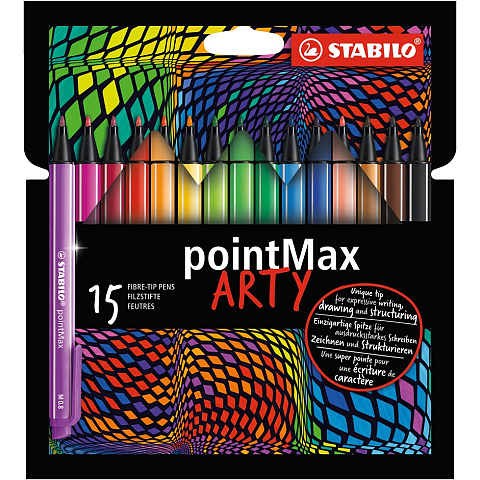STABILO pointMax ARTY Fineliner Medium Mehrfarbig 15 Stück(e)