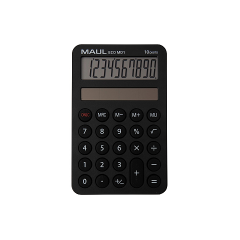 MAUL ECO MD1 Taschenrechner Tasche Einfacher Taschenrechner Schwarz