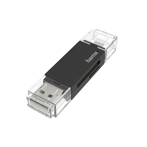 Hama 00200130 Kartenleser USB/Micro-USB Schwarz