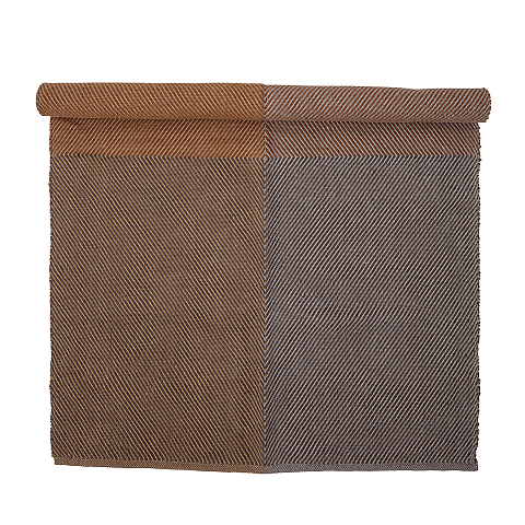 Bloomingville 82052984 Teppich Drinnen Rechteck Jute Braun, Dark brown, Hellbraun