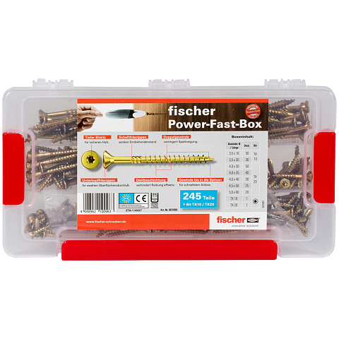Fischer 667005 Schraube/Bolzen 50 mm 245 Stück(e) Schraubensatz