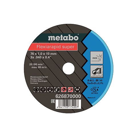 Metabo 626870000 Winkelschleifer-Zubehör Schneidedisk