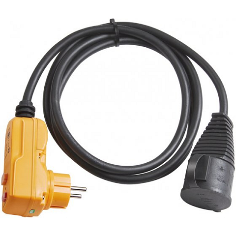 Brennenstuhl 1160370 Verlängerungskabel 2 m 1 AC-Ausgänge Draußen Schwarz, Gelb