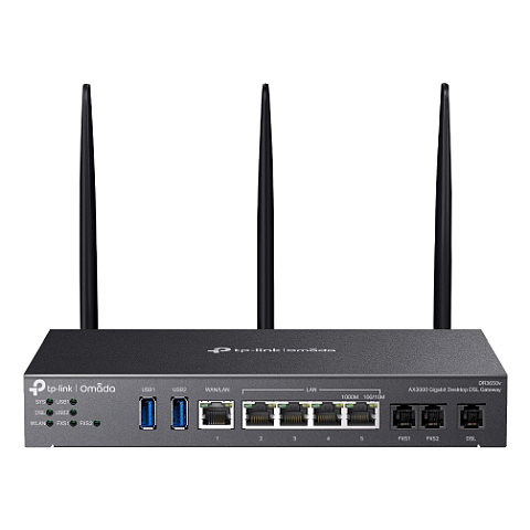TP-Link Omada AX3000 WLAN-Router Gigabit Ethernet Dual-Band (2,4 GHz/5 GHz) Schwarz