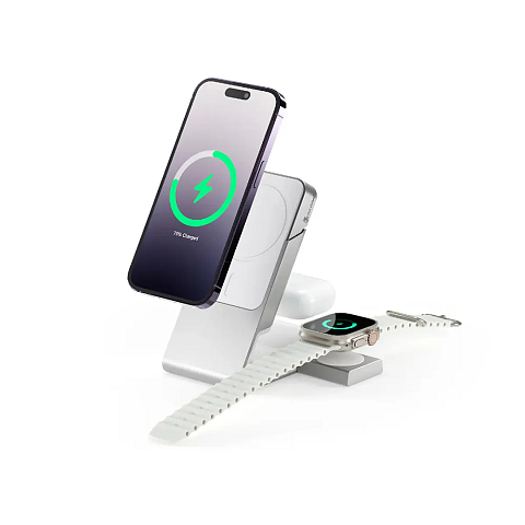 ALOGIC Matrix+ 3-in-1 5000 mAh Kabelloses Aufladen Weiß