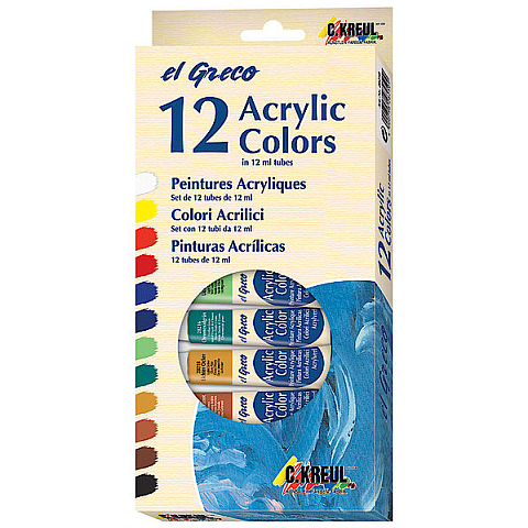 KREUL 28250 Bastel- & Hobby-Farbe Acrylfarbe 12 ml 12 Stück(e)