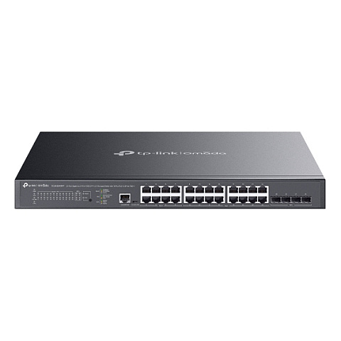 TP-Link Omada SG3428XMPP Netzwerk-Switch Managed L2+ Gigabit Ethernet (10/100/1000) Power over Ethernet (PoE) 1U Schwarz