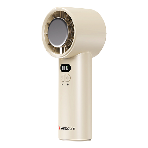 Verbatim Cool 'n' Go Ice Touch Silber, Weiß Handventilator