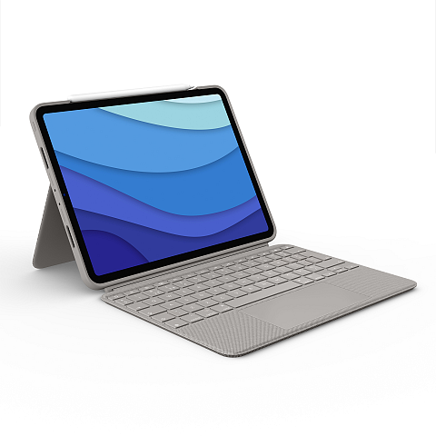 Logitech 920-010166 Tastatur für Mobilgeräte QWERTZ Deutsch Smart Connector Sand