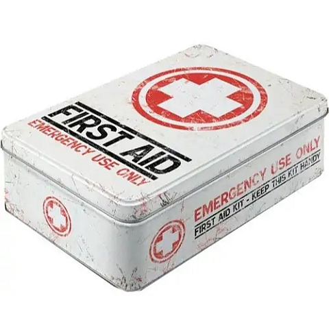 Nostalgic Art First Aid Emergency Use Only Rechteckig Box 2,5 l Mehrfarbig