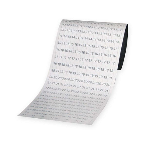 Franken DS1203A Zubehör für Plantafeln Weiß Date strip